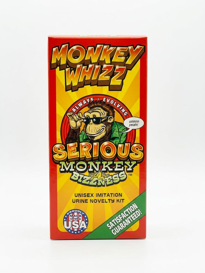 Monkey Whizz Serious Monkey Bizzness original front packaging